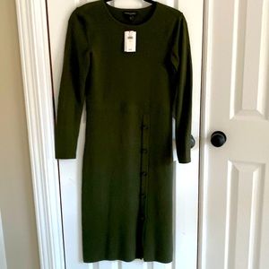 Banana Republic Small fitted Olive Green Sweater Dress